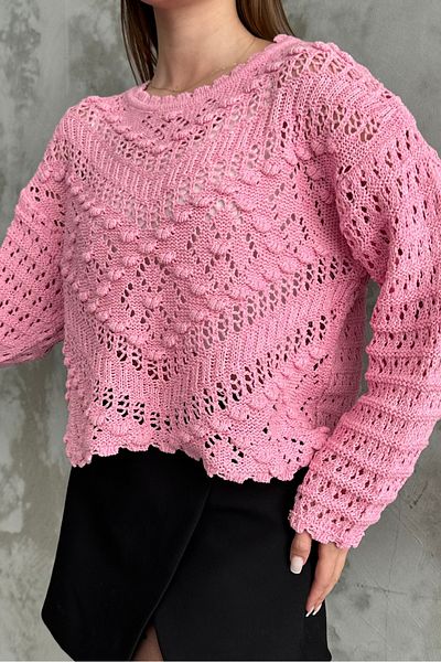 macharel jeans Pulover de damă, cu modele în relief, ajurat, de sezon