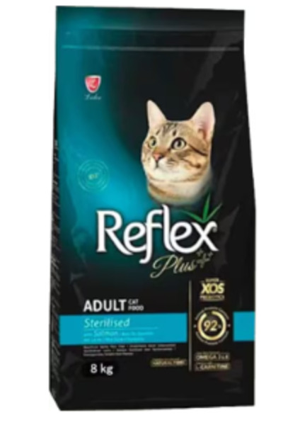 Reflex Plus Somonlu 8 Kg Kısırlaştırılmış Yetişkin Kedi Maması