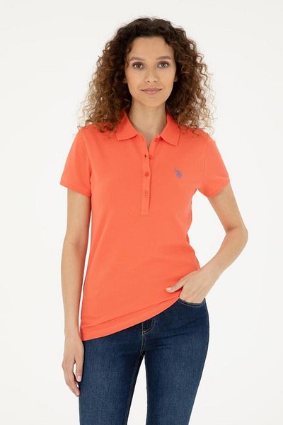 U.S. Polo Assn. Women's Basic Polo Neck T-Shirt 1805514