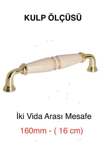 Porcellana Perla (16 سنتيمتر)-غطاء بورسلين خزانة مقبض درج مقبض الأثاث المطبخ الحمام Kulb مقبض Inci160mm-stk3330