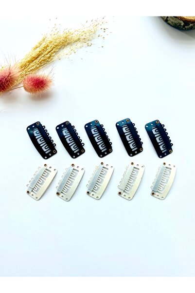 seyranat 10 Pcs Black and White 33 mm Baby Buckle - Hairless Newborn Snap Clip