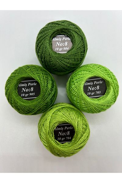 ALMİŞ Almiş Perle Etamin-Cross-Stitch 4 Thread Set (10 Gr-No:8)