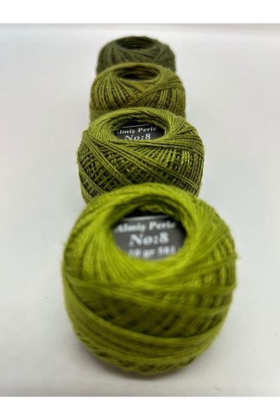 ALMİŞ Almiş Perle Etamin-Cross-Stitch 4 Thread Set (10 Gr-No:8)