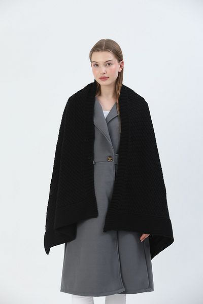 Sheilar Basket Knitted Knitwear Shawl