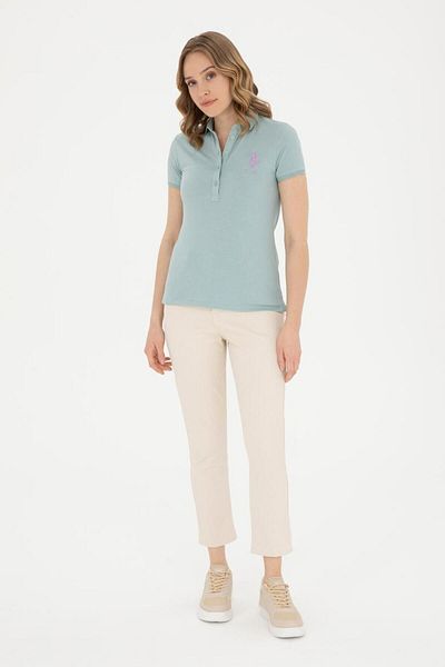 U.S. Polo Assn. Women's Basic Polo Neck T-Shirt 1806733