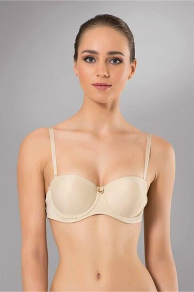 RAPAPA Γυναικείο κοίλο σουτιέν χωρίς στράπλες Skin 1102-t