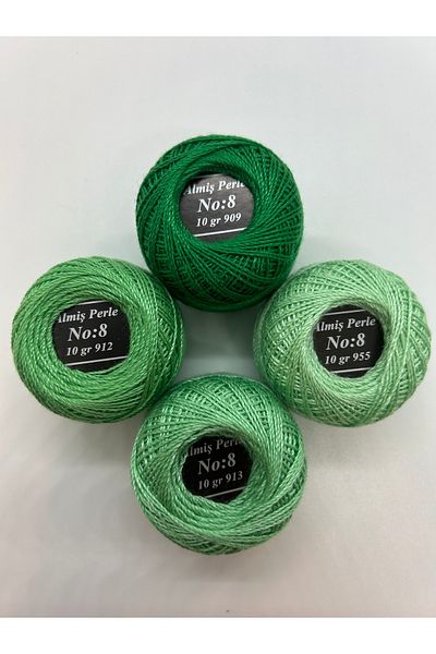 ALMİŞ Almiş Perle Etamin-Cross-Stitch 4 Thread Set (10 Gr-No:8)