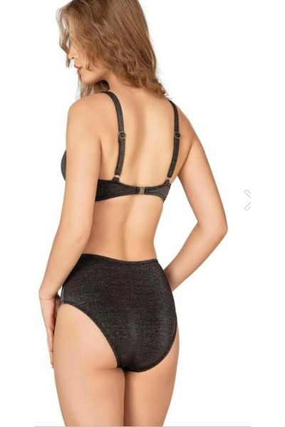 RAPAPA Endeep Women's Black Glitter High Waist Bikini Set 22301