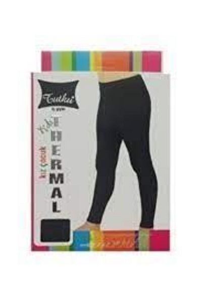 RAPAPA Girl's Black Thermal Underwear Leggings 0835