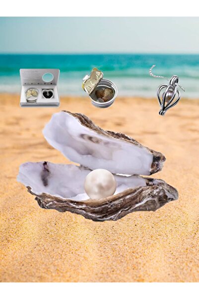 HEDİYEBİZİZ قلادة من اللؤلؤ الحقيقي في المحار