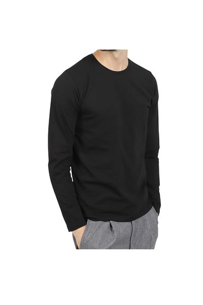 Mikro Tricou de bază Lycra cu mânecă lungă pentru bărbați