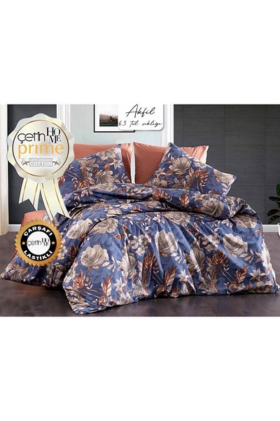 Çetinhome Set cuvertură de pilota Çetinhome Akfil Bumbac Dublu Laura