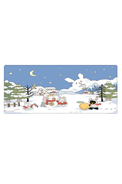 PORGE Gaming Mouse Pad 70x30 Mouse Pad Xl Sevimli Kawai Mousepad Pastel Mause...