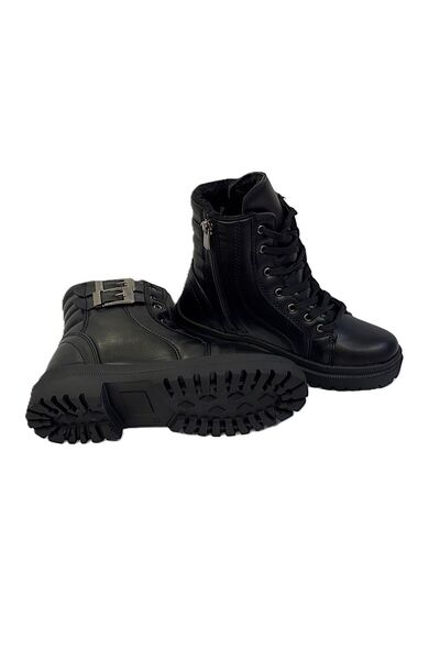 KAFKASLAR AYAKKABI Μοντέλο πόρπης Λεπτομερείς μπότες για κορίτσια