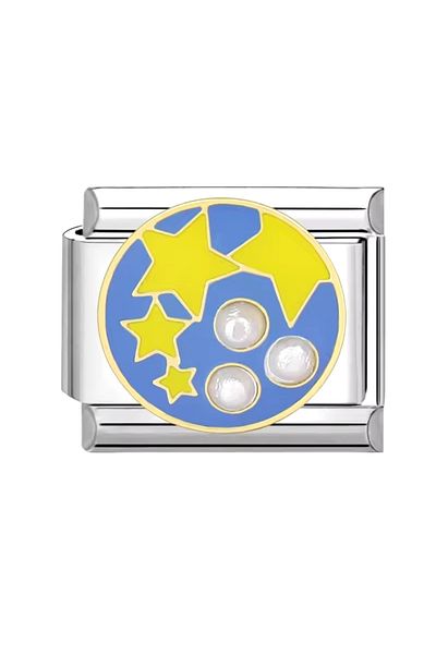 RoseCo00 Steel Italian Charm Bracelet Charm