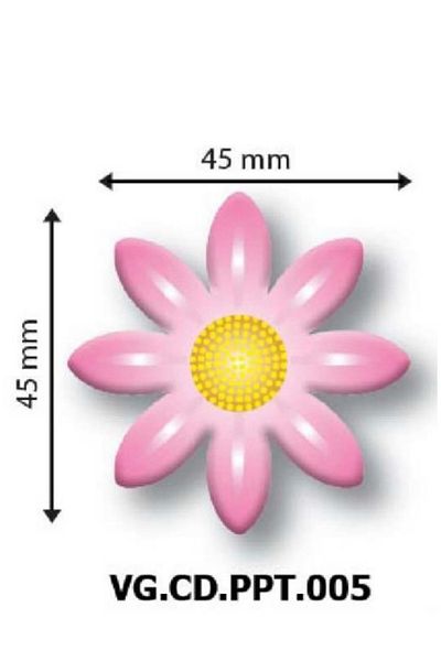 Korinitta Pink Daisy Decor Chocolate