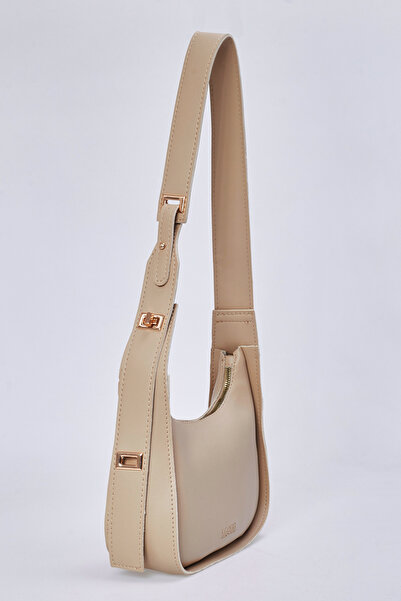 Yerli Kadın Vizon Trend Kilitki Çanta,Basit Çanta,Minimalist Kilitli Saplı Om...