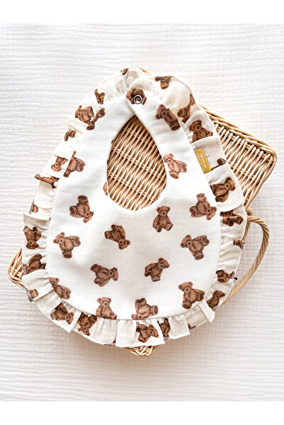 Little Dude Organic Cotton Ruffled Muslin Apron