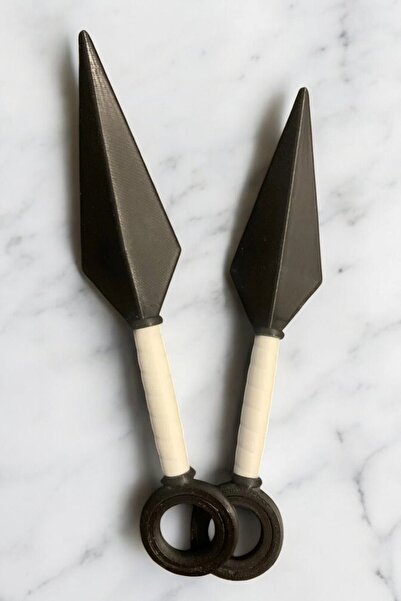 FigürDizayn 2 Adet Klasik Ninja Hareketli Kunai Anime Figür Naruto Spinner 17 cm