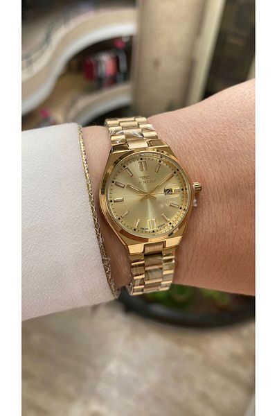 FERRO Quartz Steel Gold Color 30 mm Women's Watch