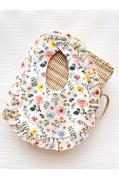 Little Dude Organic Cotton Ruffled Muslin Apron