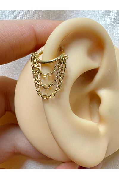 Arescollection G23 Titanium - قطعة واحدة من ثقب الحلقة المفصلي المتوافق مع Helix Lobe Conch