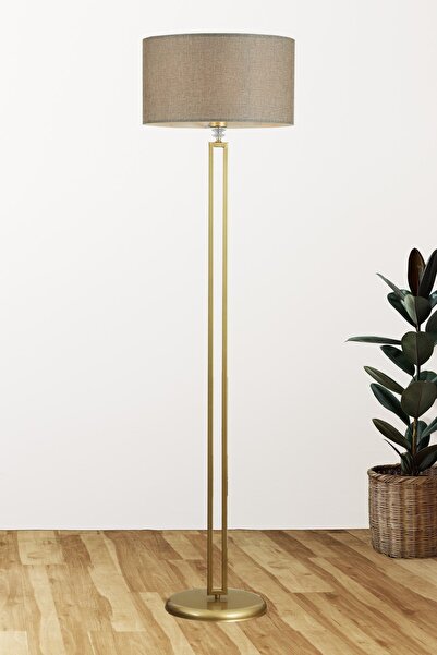 Taşcan Aydınlatma Arvin Tekli Eskitme Taşlı Lambader Açık Kahve Şapka