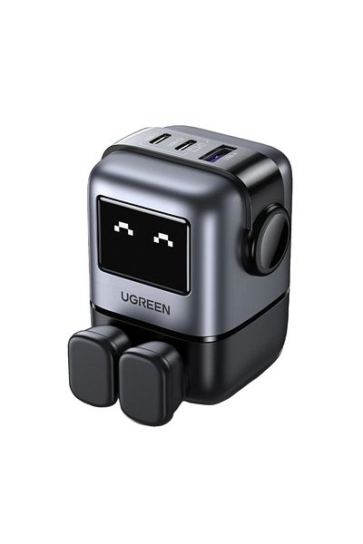 Ugreen Nexode GaN Robot Wall Charge 2 USB-C Port and USB Port 65W - Black