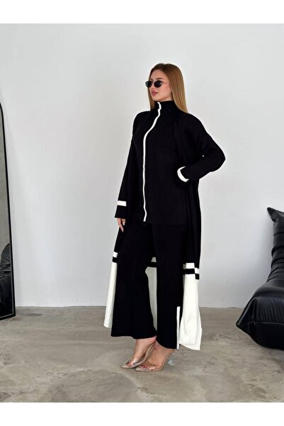 Store ÇİZGİLİ SİYAH BEYAZ TRİKO TAKIM