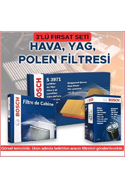 Bosch Periyodik Bakım Filtre Seti Renault Clio V Uyumlu 1.0 Tce 90/100 Bg • 2019 - 2021