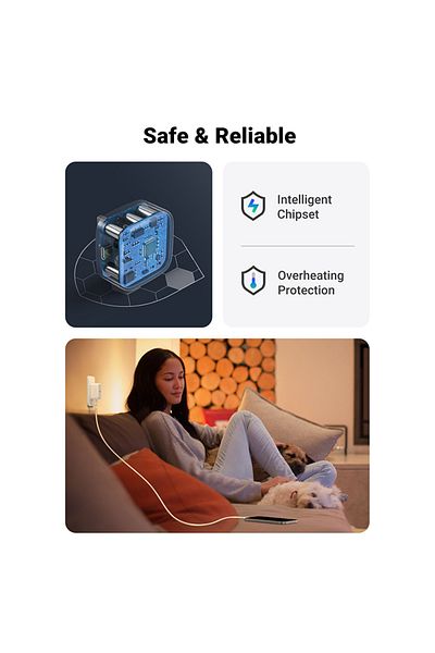 Ugreen Nexode 30W USB-C PD GaN Fast Charger UK - White