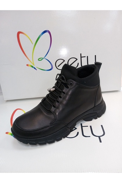 Beety 6010 hakiki deri kışlık Ortapedik anne botu