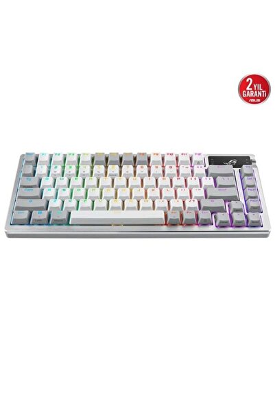 ASUS ROG Azoth ROG NX Snow Switch RGB Kablosuz Türkçe Mekanik Beyaz Gaming Klavye