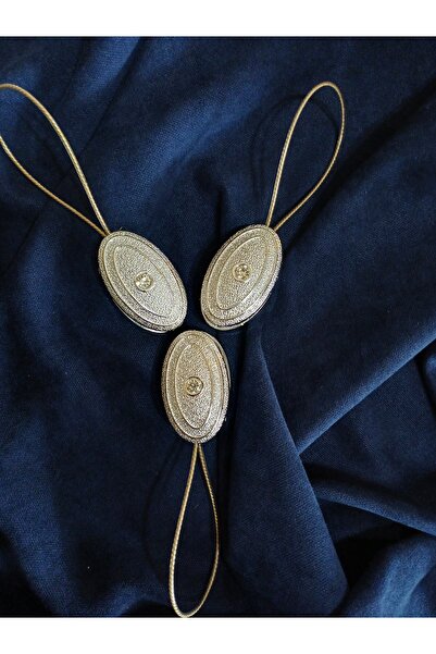 venedik home Сучасні магнітні 3 штуки застібки для штор срібного кольору - за...