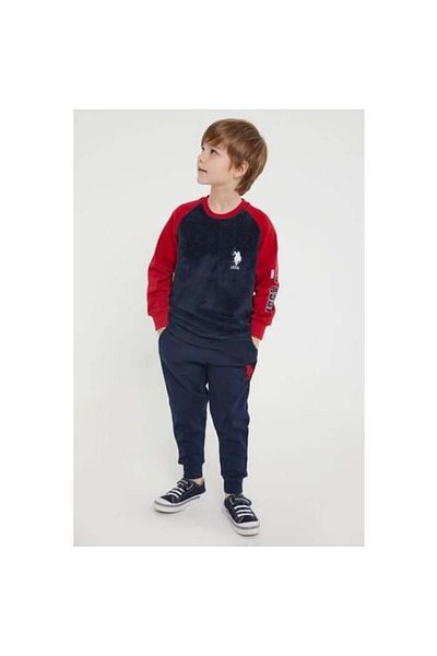 U.S. Polo Assn. Us Polo Assn. Αδειοδοτημένο - Σετ φόρμας Fleece Navy Blue Boy
