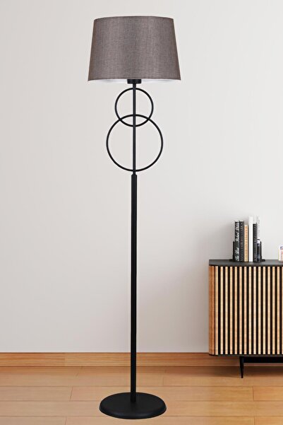 Taşcan Aydınlatma Kelly Siyah Lambader Koyu Kahve Konik Şapka Modern , Yatak ...