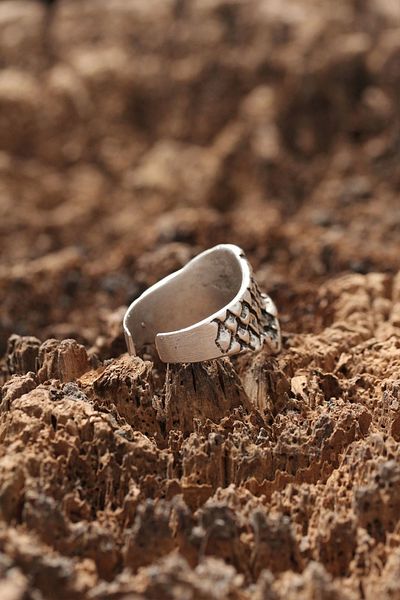 Clariss Skull Pattern Adjustable Ring