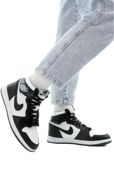 Nike Air Jordan 1 Mid Erkek Deri Bilekli Günlük Spor Ayakkabı