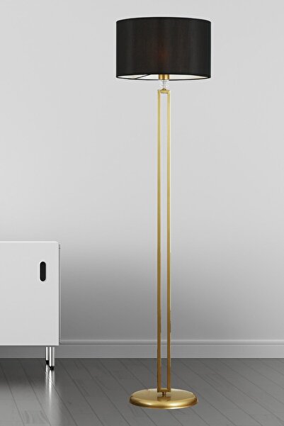 Taşcan Aydınlatma Arvin Tekli Eskitme Taşlı Lambader Siyah Şapka