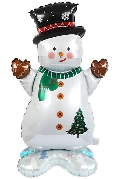 Laviyosa Snowman Foil Balloon with Big Feet Christmas Foil Balloon