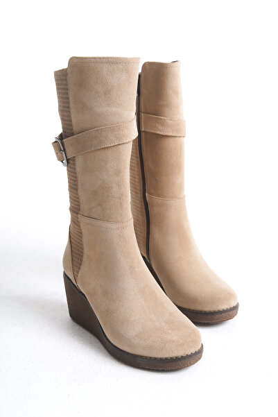 Elile Shoes Hakiki Deri 34-35 Numaradan 41-42-43-44 Numaraya Kadar Geniş Baldır Kadın Uzun Bot