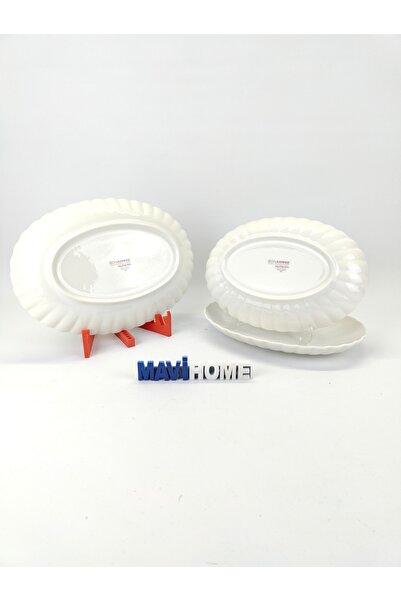 Kütahya Porselen Bone Luz Serisi 3 Lü Kayık Takımı ( Amblemli )
