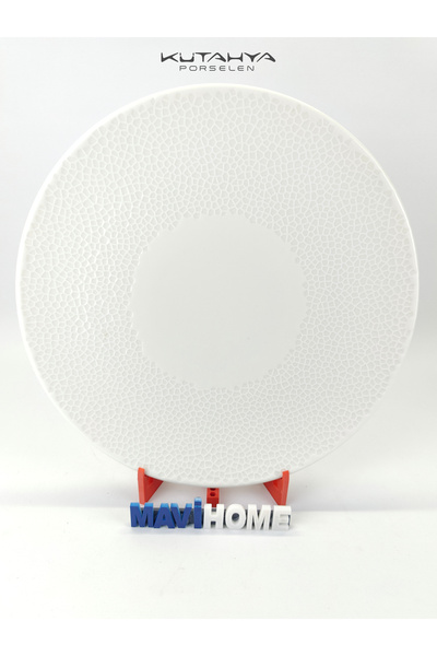 Kütahya Porselen Porselen 32 Cm Krem Pizza Tabağı Tekli