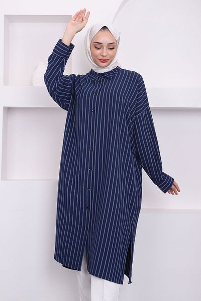 İmajButik Μπλε ναυτικό ριγέ χιτώνα