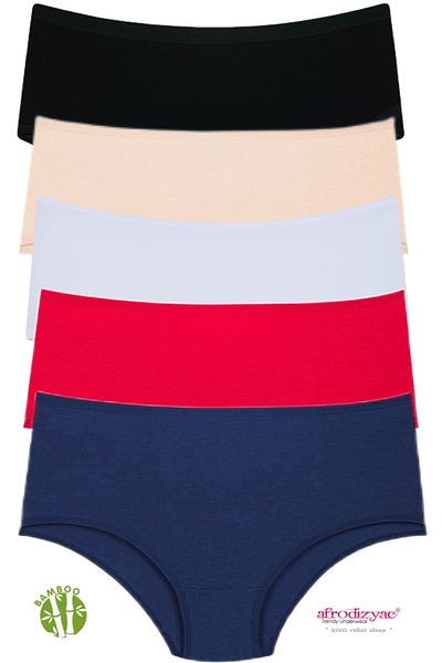 Afrodizyac Set de 5 bato din bambus extra moale și extra flexibil cu talie înaltă.