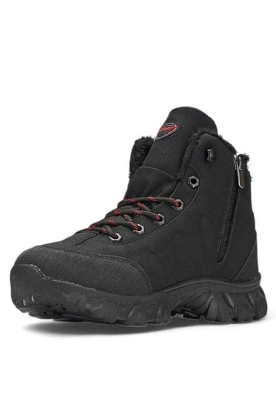 MİYA Unisex Furry Winter Cold Resistant Orthopedic Comfort Non-Slip Sole Water Repellent Outdoor Trekking Boots