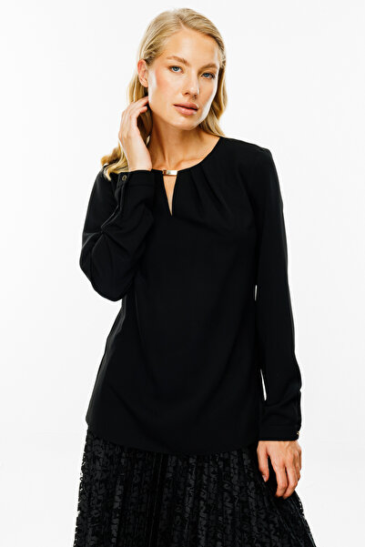 Ekol Μπλούζα χαμηλού κοψίματος με μεταλλικά αξεσουάρ