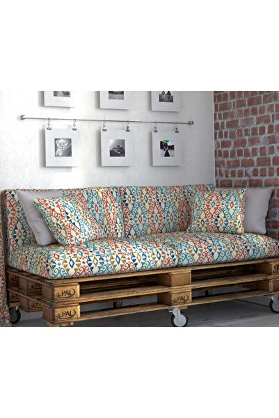 AKGÜN EV TEKSTİLİ Desenli Özel Seri Kırlent Kılıfı Duck Kumaşı