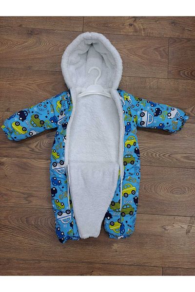 minitrends Digital Printed Plush Versoft Winter Jumpsuit for Baby and Child - Hooded and Zippered