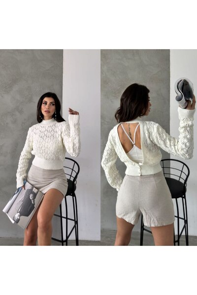 Butik Kadın Bej Renkli Kazak